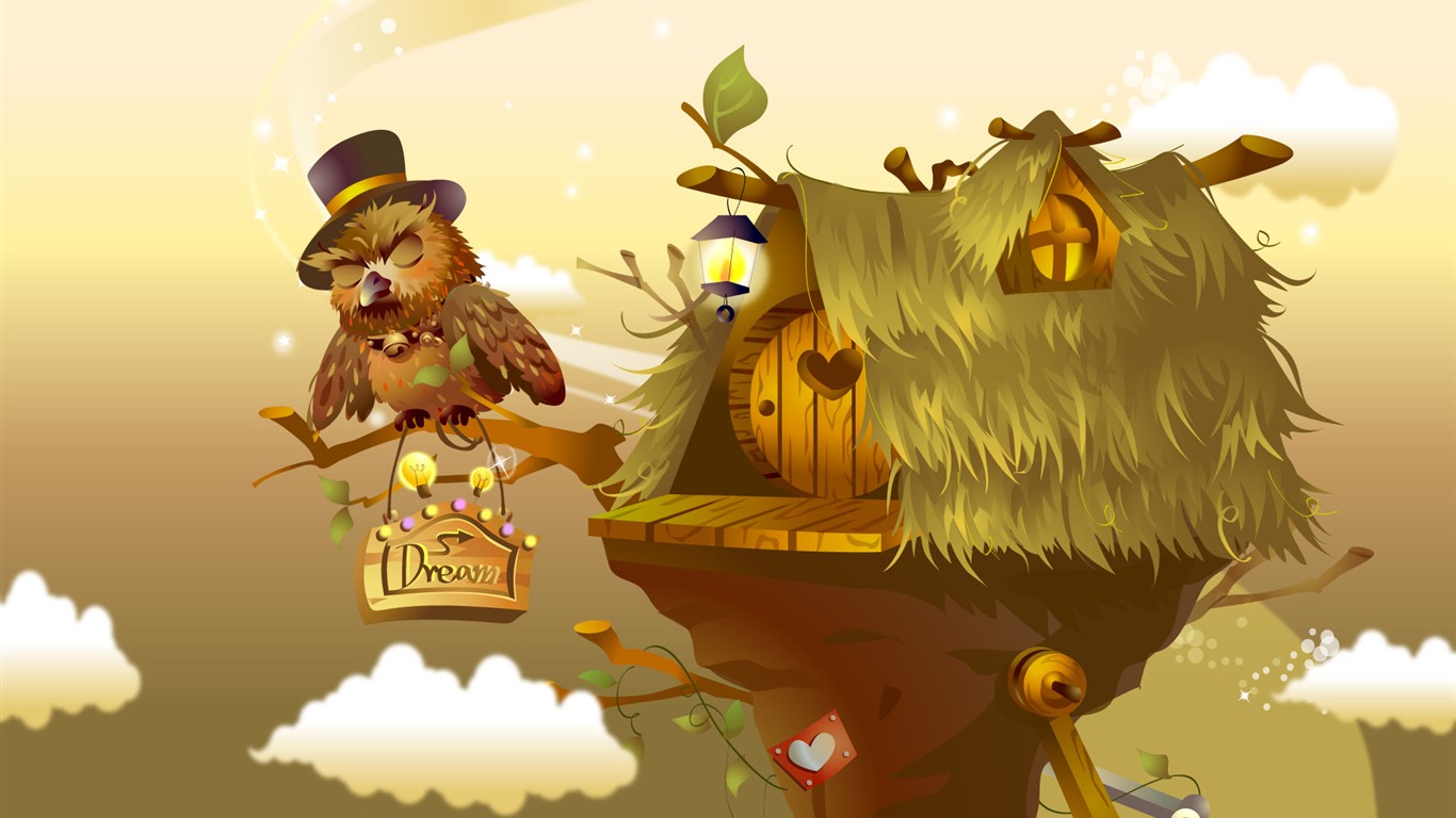 Fairy Tales Vector Wallpaper (2) #12 - 1366x768