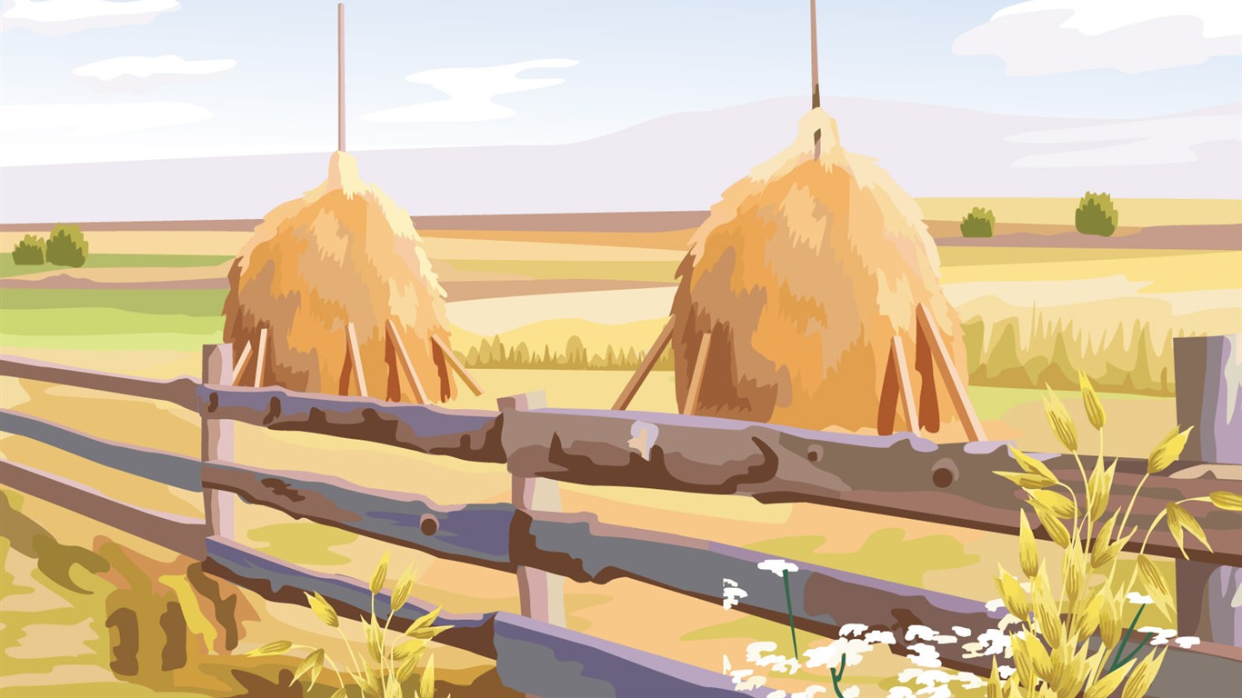 矢量風光壁紙(四) #3 - 1366x768