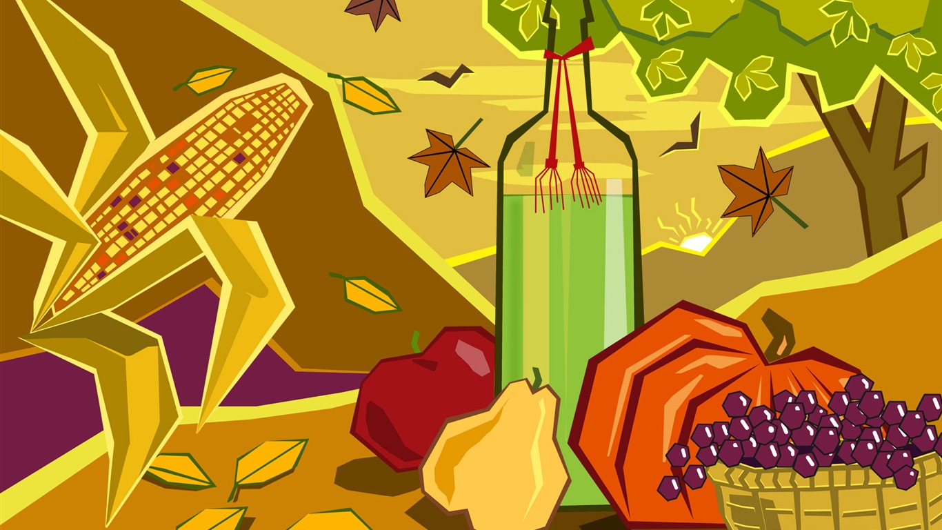 Thanksgiving Thema Tapete (3) #4 - 1366x768