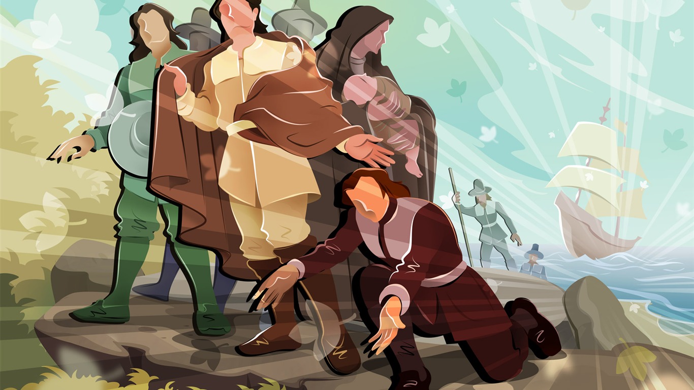 Thanksgiving theme wallpaper (3) #14 - 1366x768
