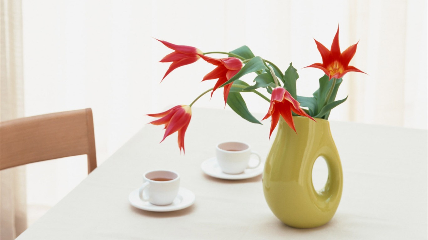 室中花寫真壁紙 #39 - 1366x768