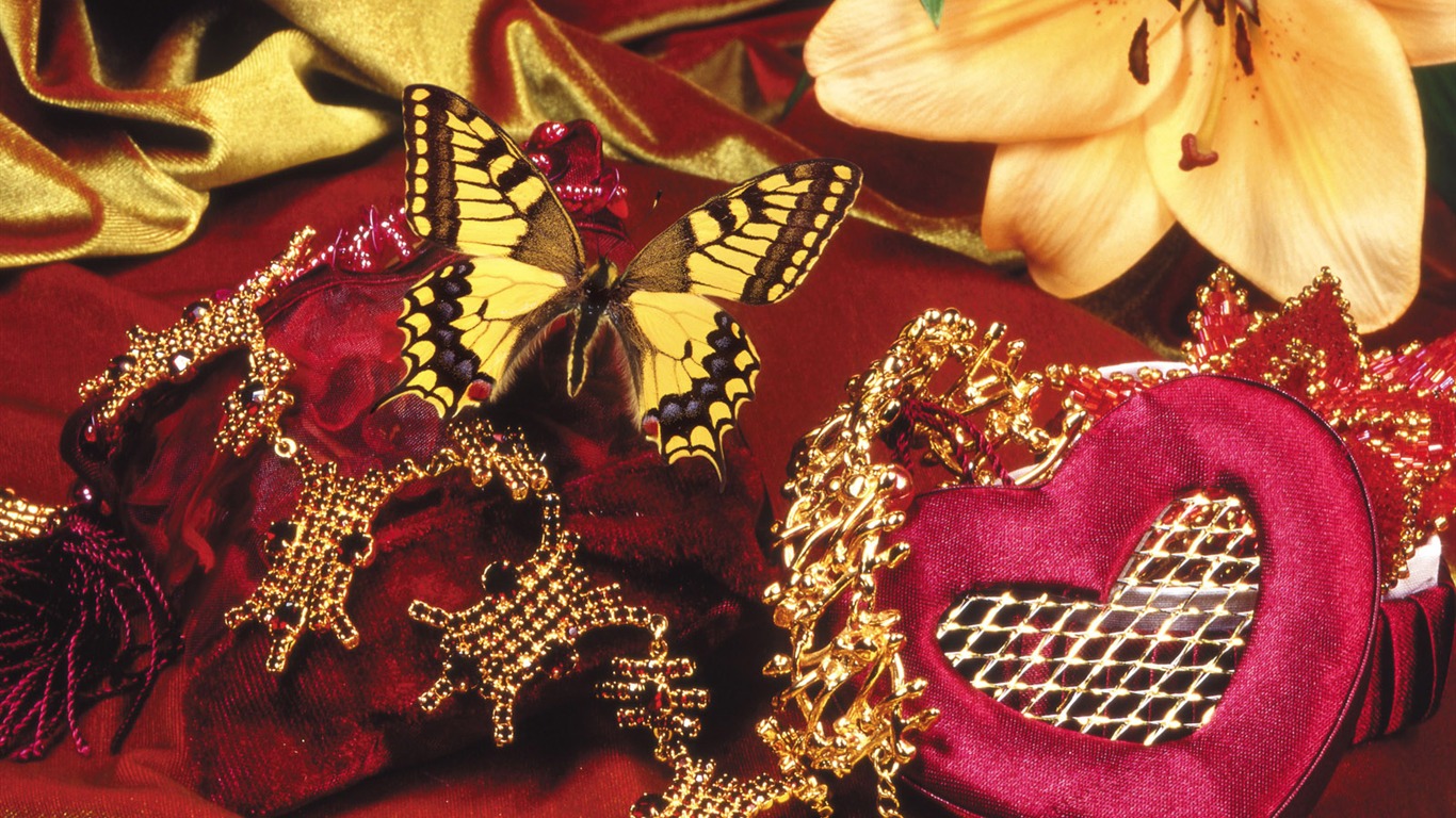 Butterflies and flowers wallpaper album (2) #20 - 1366x768