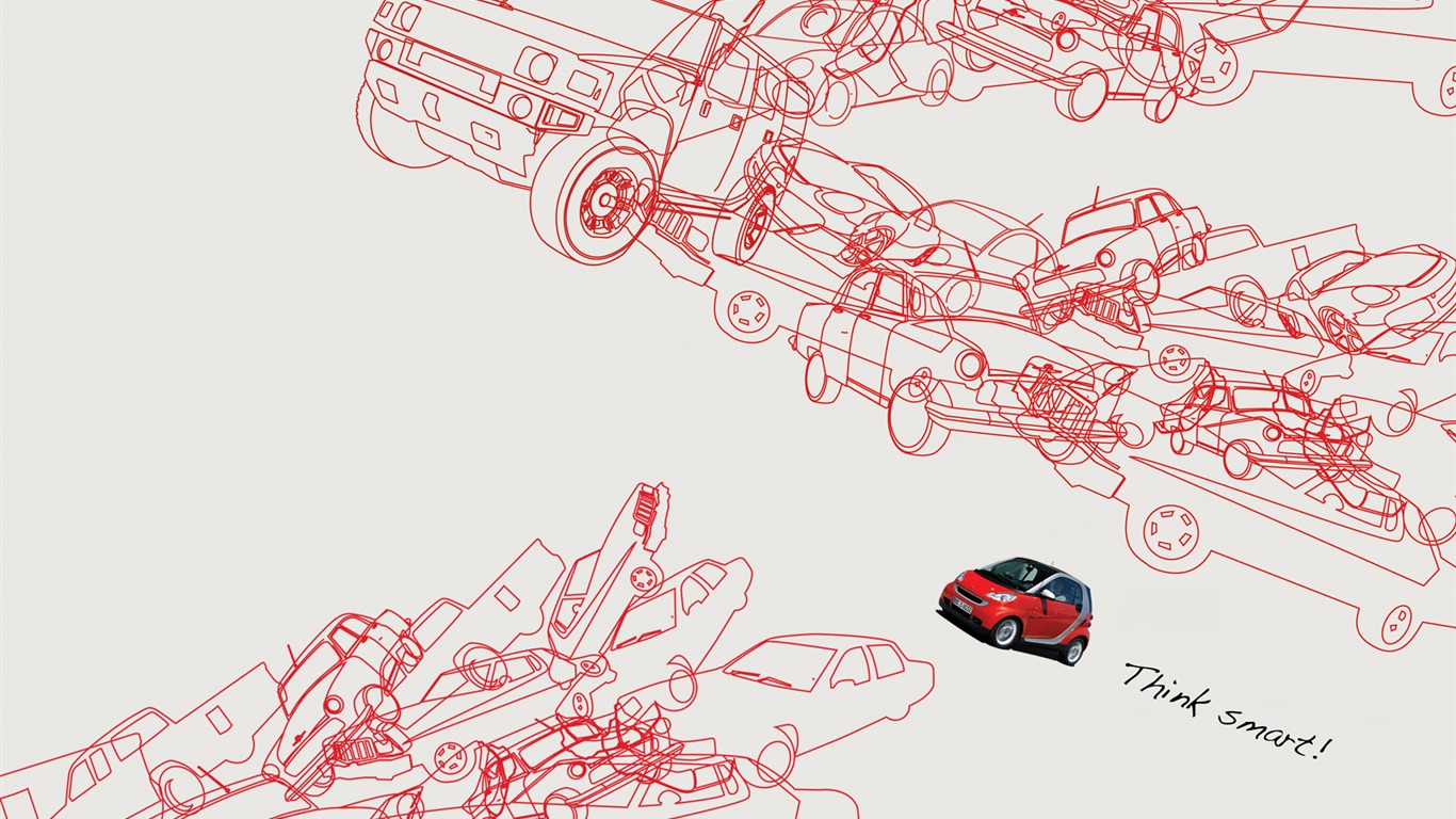 Smart 汽車壁紙 #8 - 1366x768
