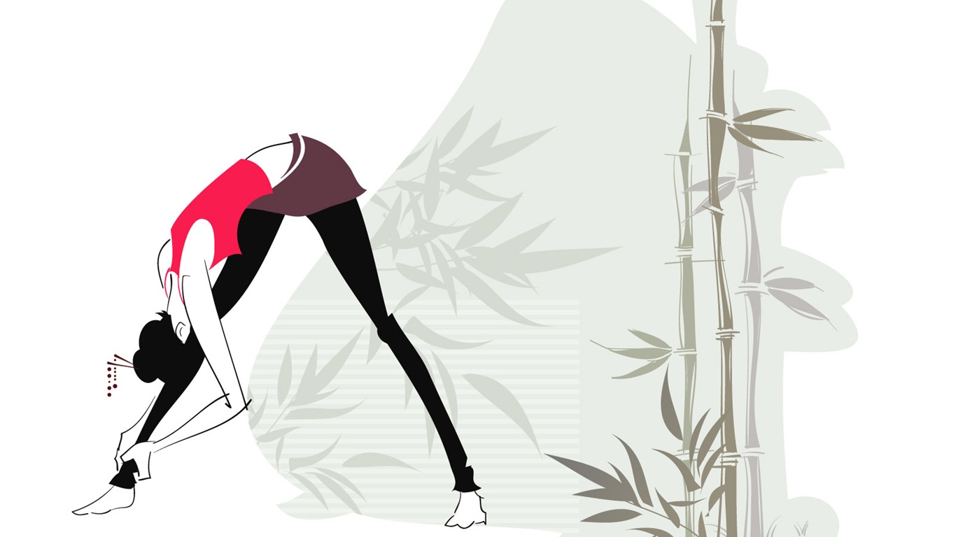 Vector Sports Girls Wallpaper (1) #9 - 1366x768
