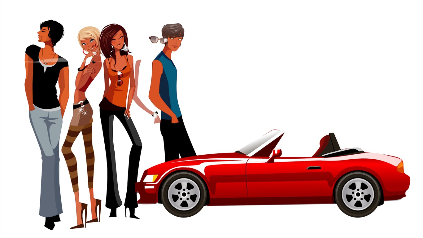 Vector Wallpaper leisure life (3) #4 - 1366x768