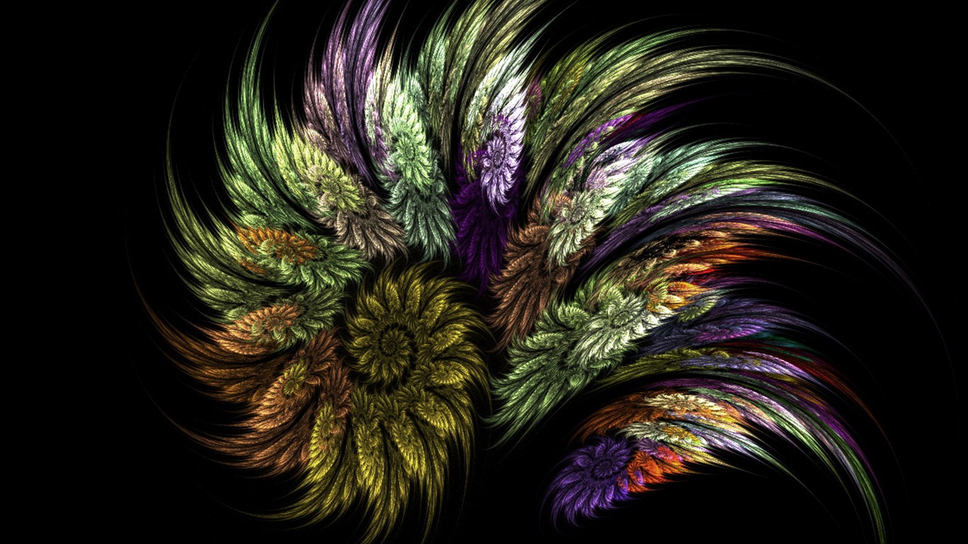 Dream květinovým vzorem tapety (1) #3 - 1366x768