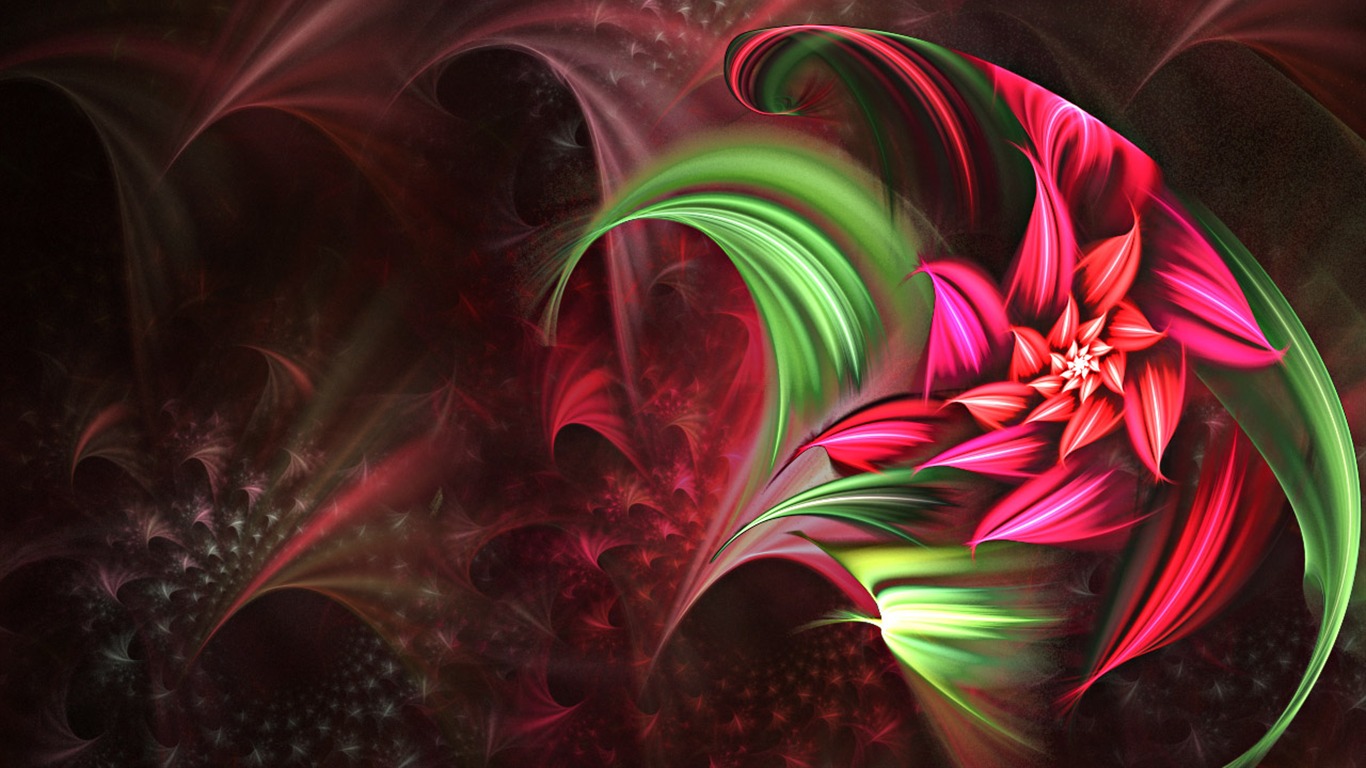 Dream flower design wallpaper (1) #11 - 1366x768