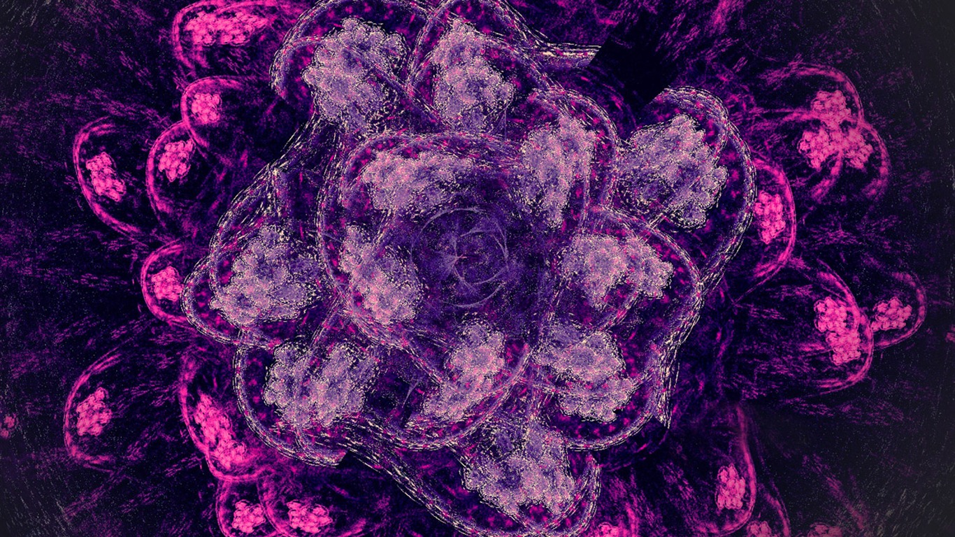 Dream flower design wallpaper (1) #14 - 1366x768