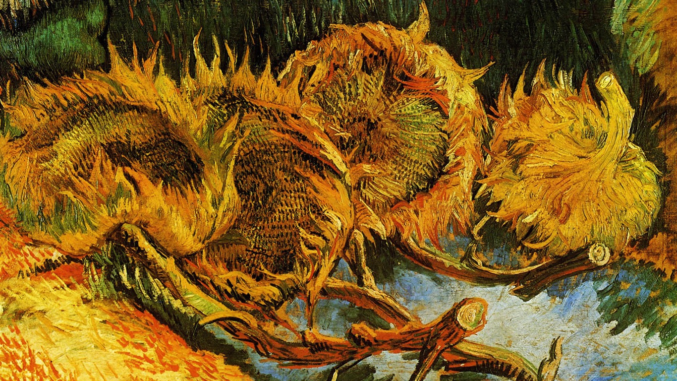 Vincent Van Gogh painting wallpaper (1) #3 - 1366x768