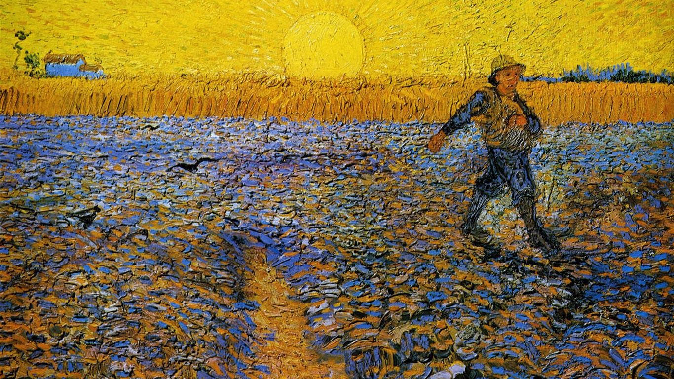 Vincent Van Gogh malování tapety (1) #6 - 1366x768