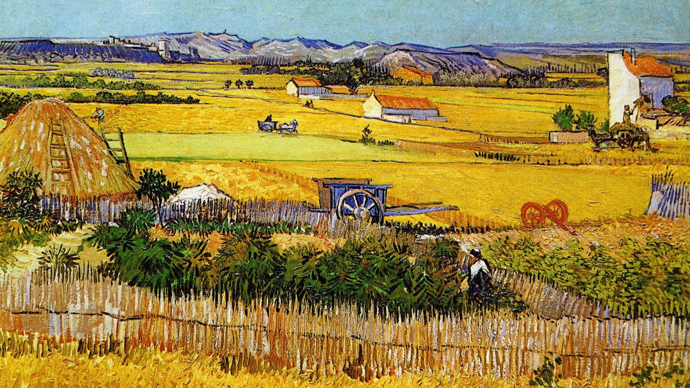 Vincent Van Gogh painting wallpaper (1) #9 - 1366x768