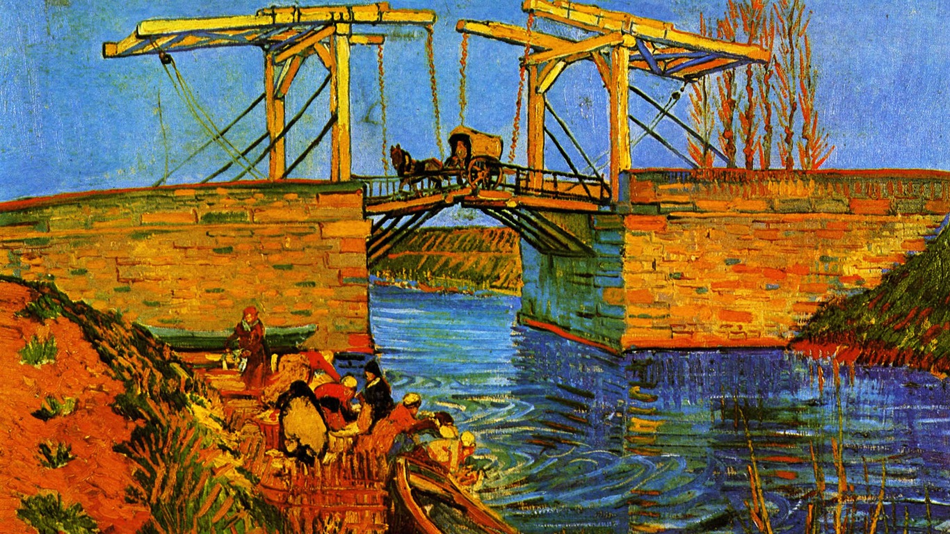 Vincent Van Gogh fondos de escritorio de pintura (1) #10 - 1366x768
