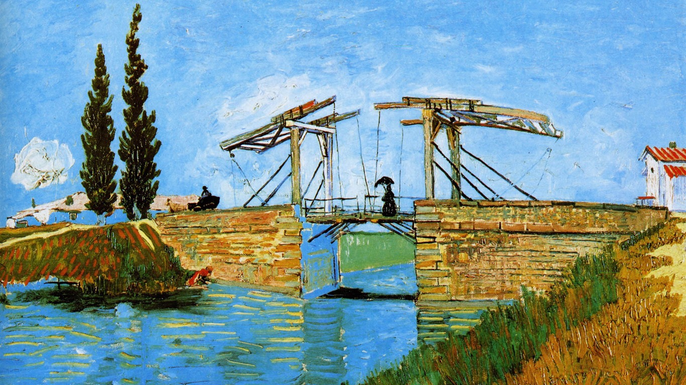Vincent Van Gogh malování tapety (1) #16 - 1366x768