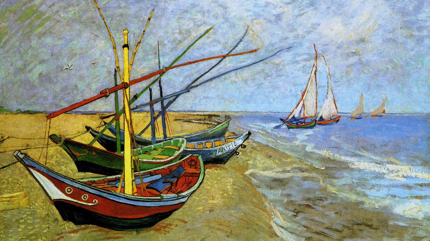 Vincent Van Gogh painting wallpaper (1) #18 - 1366x768