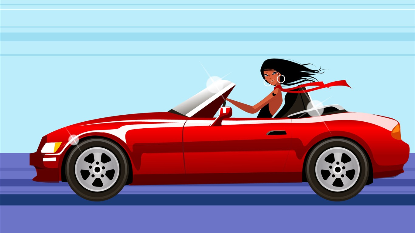 Vector Wallpaper leisure life (4) #14 - 1366x768