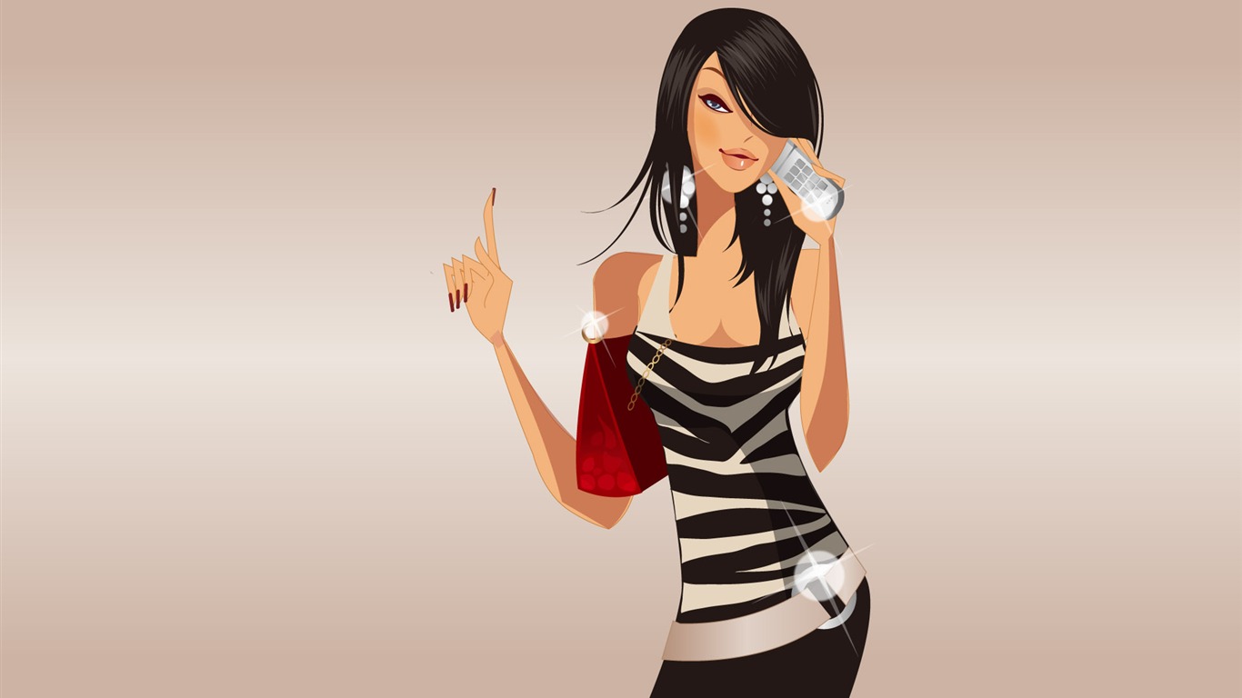 Vector Wallpaper leisure life (4) #15 - 1366x768