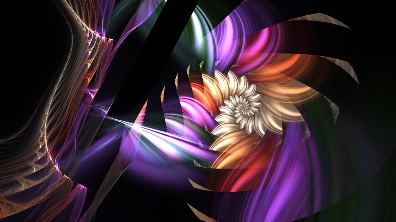 Dream Wallpaper Blumen-Design (2) #1 - 1366x768