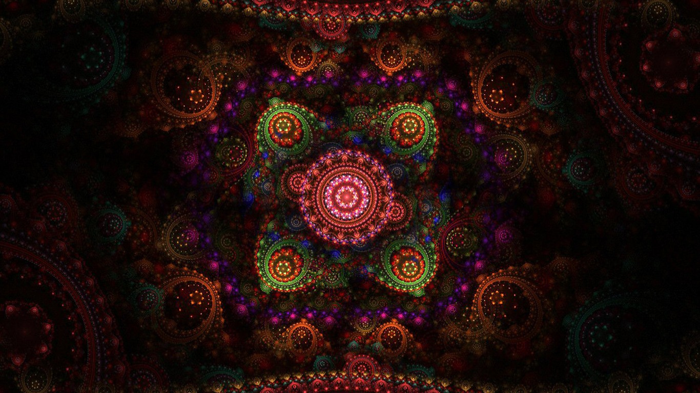 Dream květinovým vzorem tapety (2) #5 - 1366x768