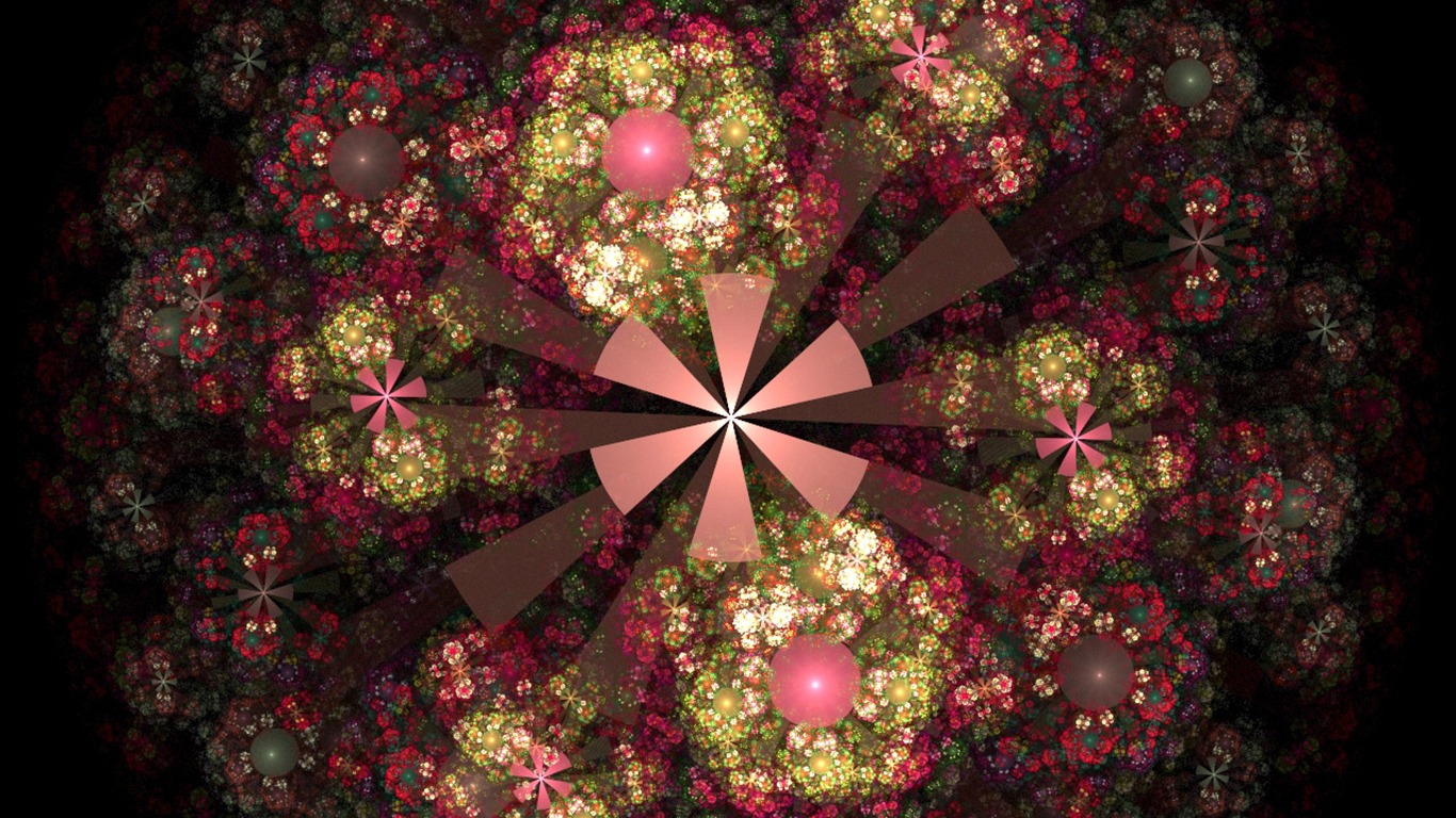 Dream květinovým vzorem tapety (2) #14 - 1366x768