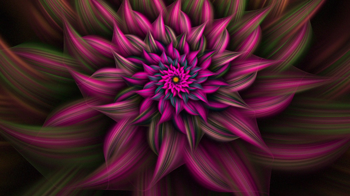 Dream květinovým vzorem tapety (2) #18 - 1366x768