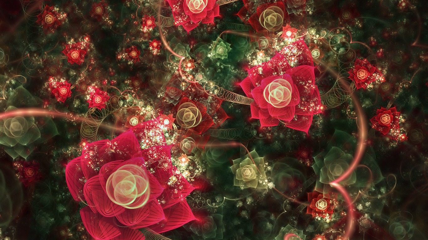 Dream Wallpaper Blumen-Design (2) #19 - 1366x768