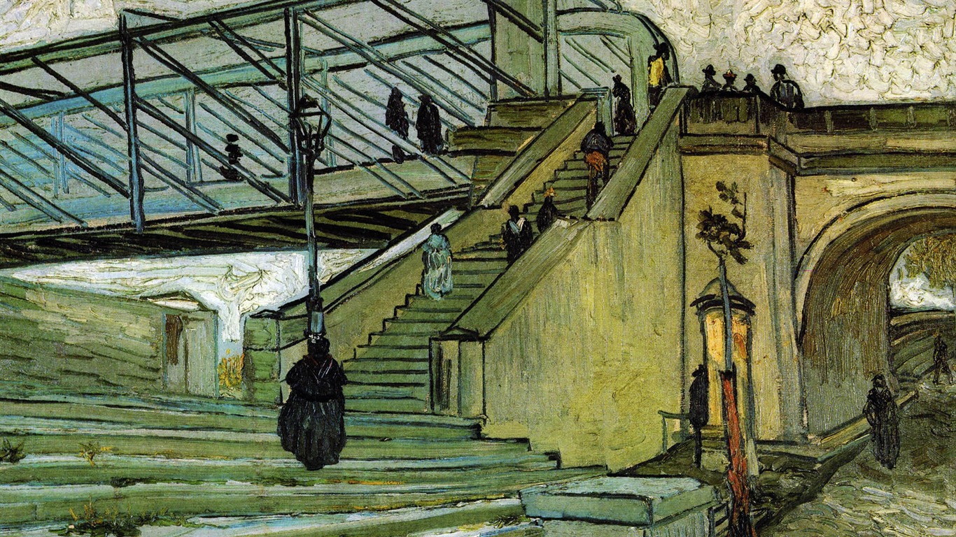 Vincent Van Gogh malování tapetu (2) #10 - 1366x768