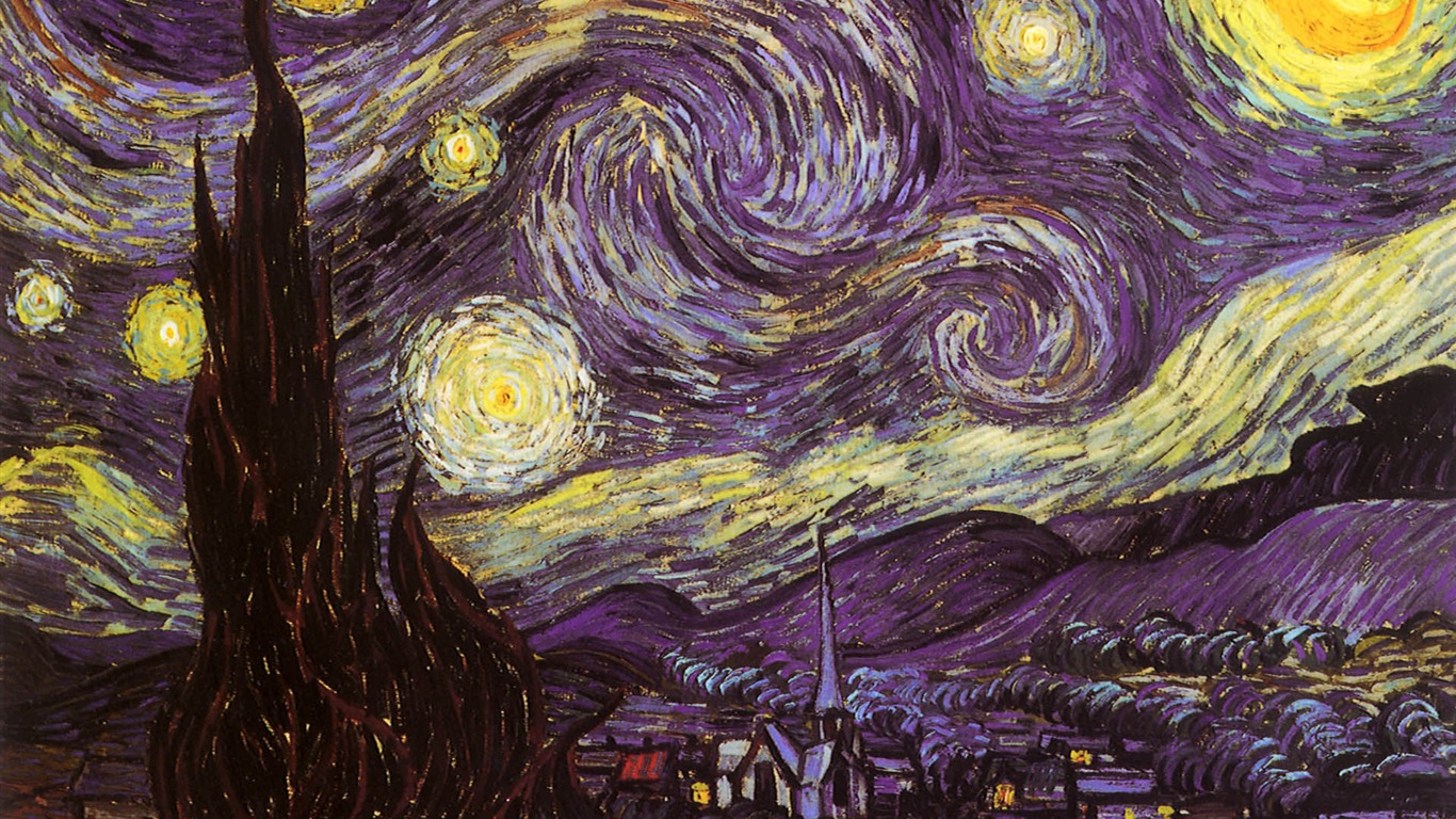 Vincent Van Gogh malování tapetu (2) #11 - 1366x768