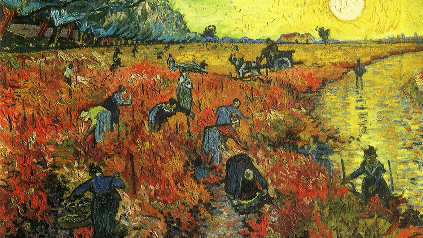 Vincent Van Gogh malování tapetu (2) #12 - 1366x768