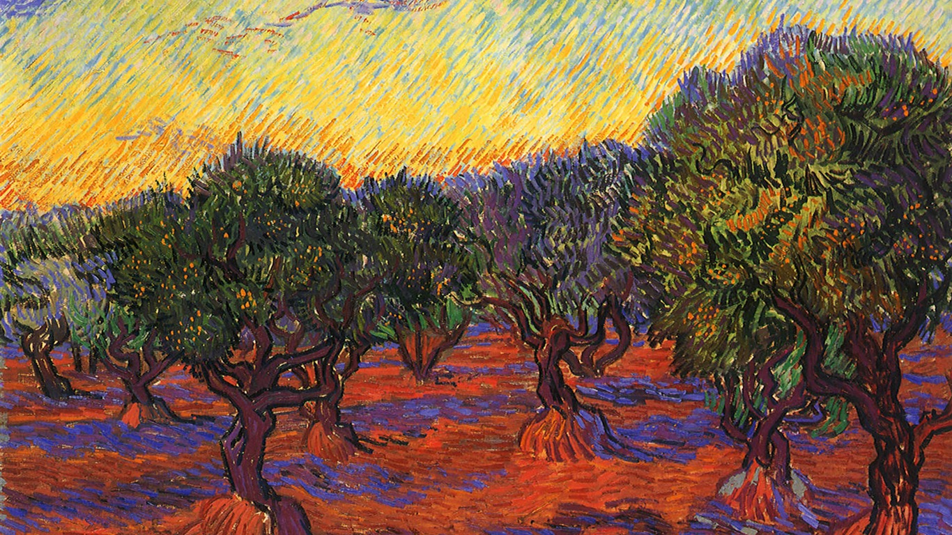 Vincent Van Gogh malování tapetu (2) #13 - 1366x768