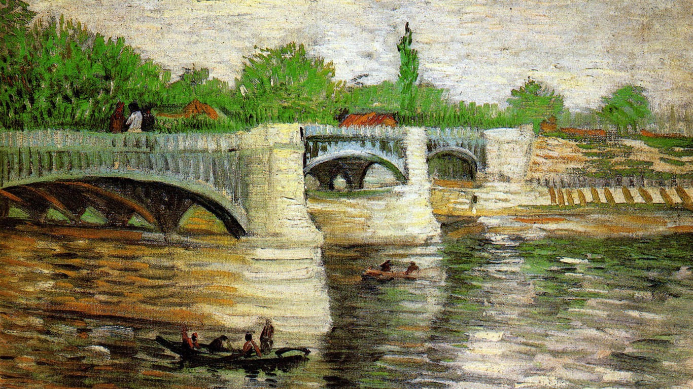 Vincent Van Gogh malování tapetu (2) #20 - 1366x768