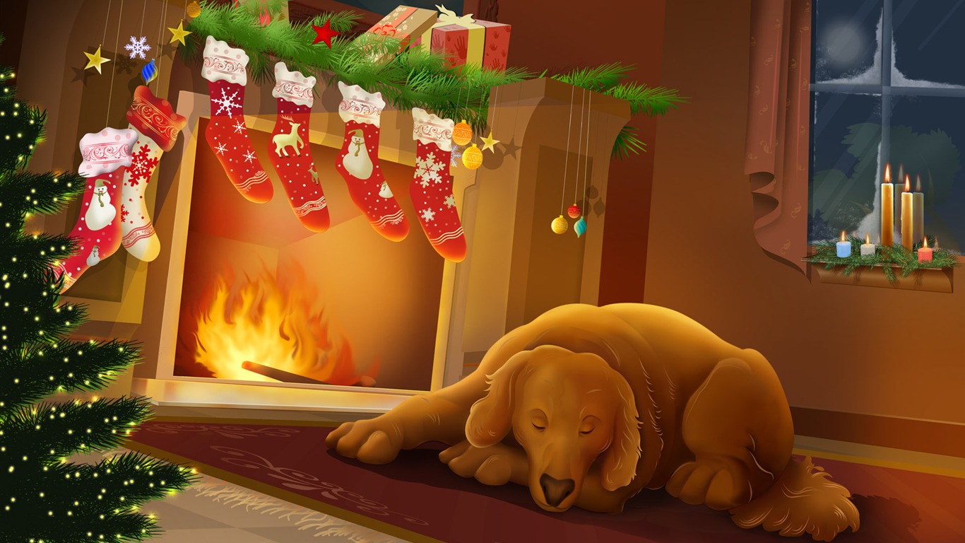 1920 Christmas Theme HD Wallpapers (4) #6 - 1366x768