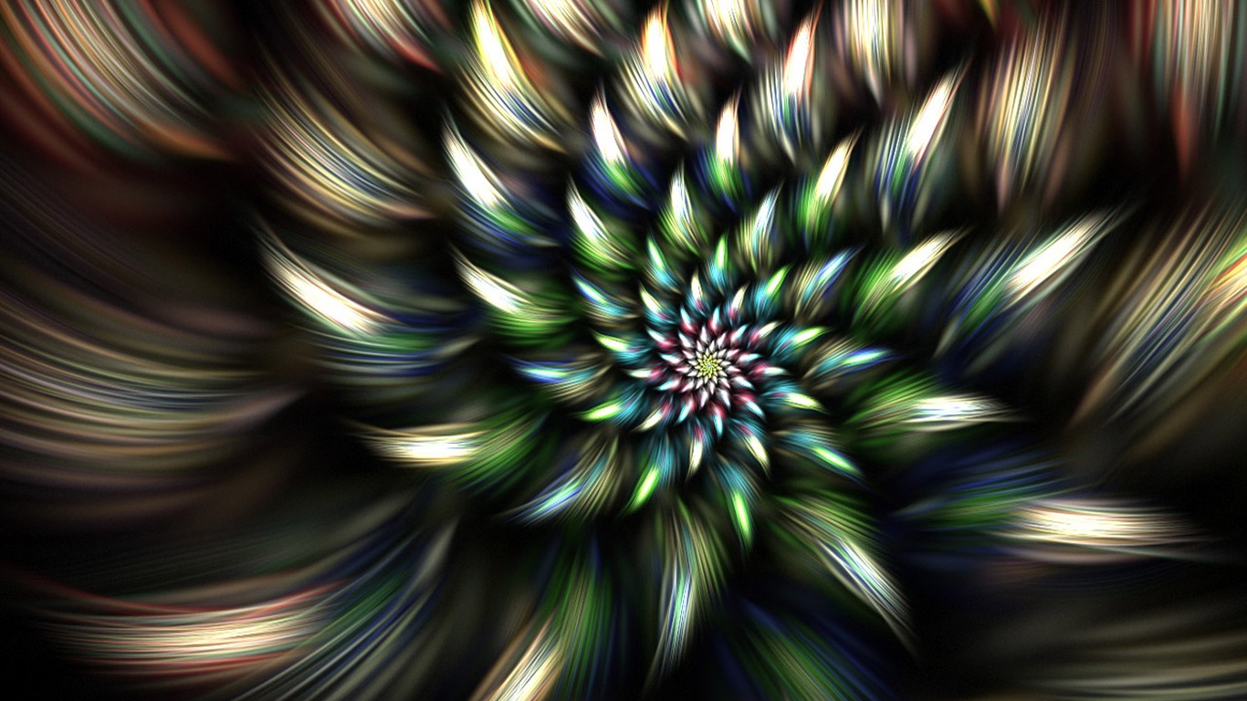 Dream květinovým vzorem tapety (3) #2 - 1366x768