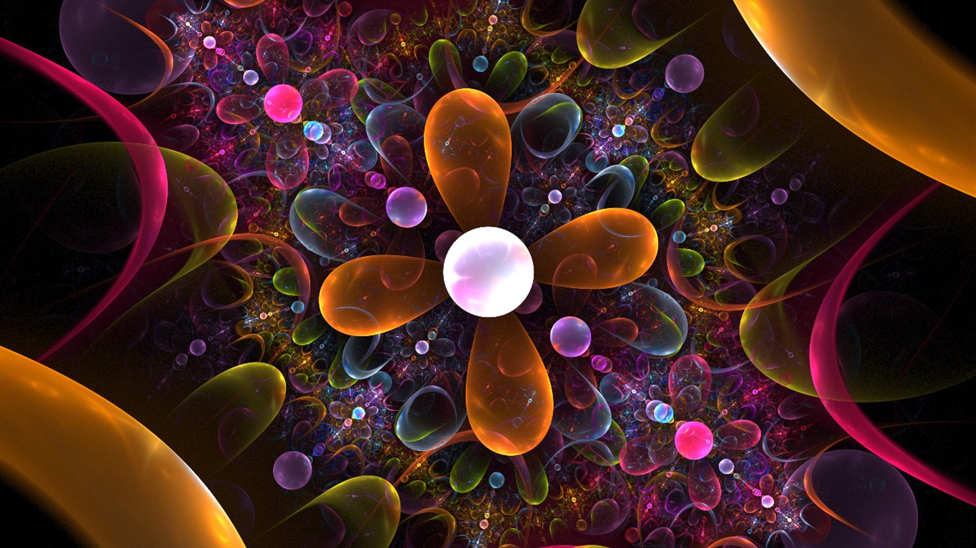 Dream květinovým vzorem tapety (3) #3 - 1366x768