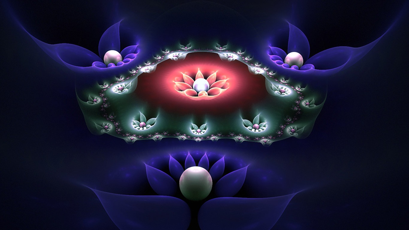 梦幻花朵设计壁纸(三)5 - 1366x768