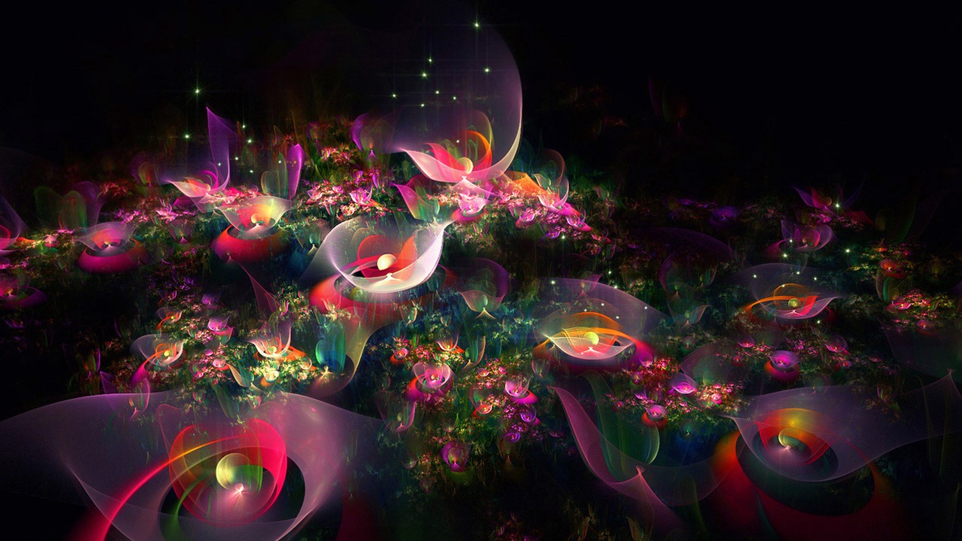 Dream květinovým vzorem tapety (3) #10 - 1366x768