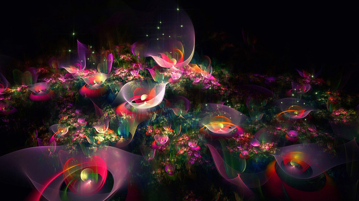 Dream Wallpaper Blumen-Design (3) #10 - 1366x768