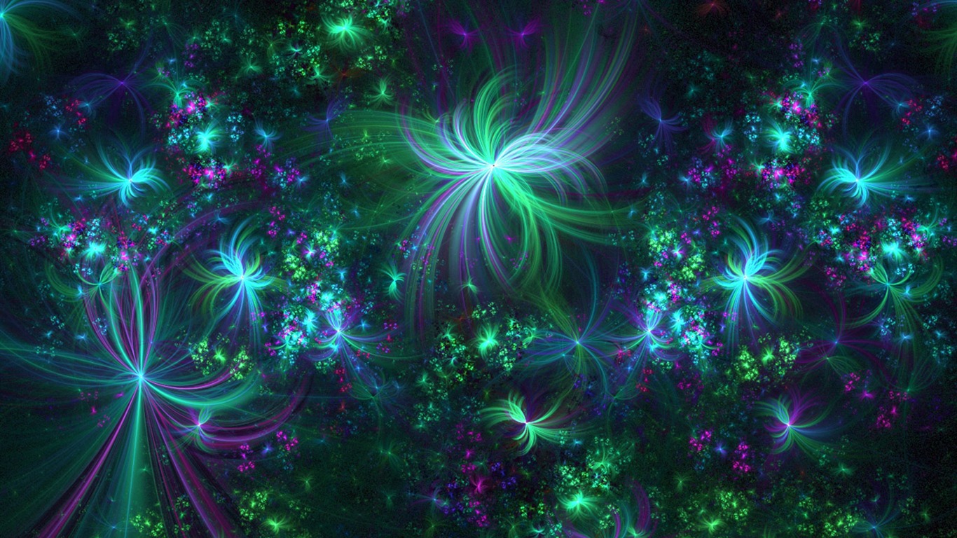 Dream Wallpaper Design fleurs (3) #14 - 1366x768