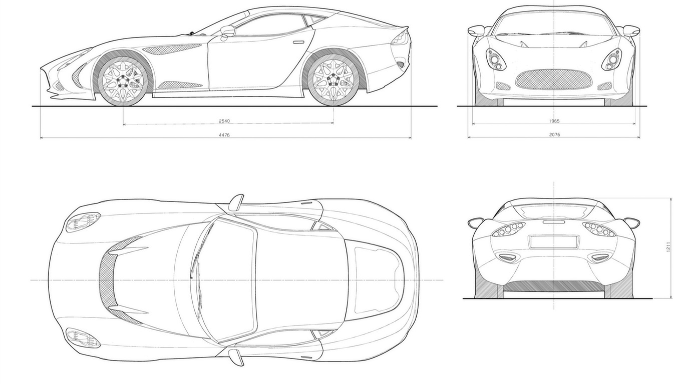 Zagato diseñado Perana Z-Uno de los coches deportivos #2 - 1366x768