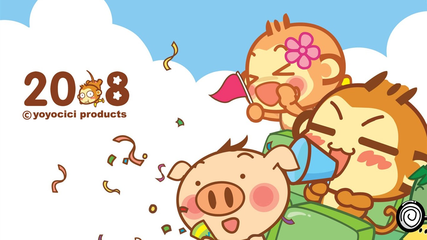 Yau chichotat opice wallpaper #10 - 1366x768