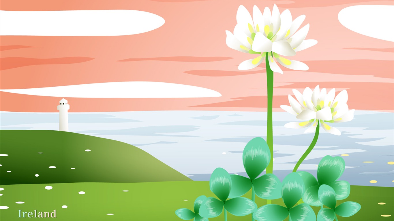 státu a květiny tapety (1) #9 - 1366x768