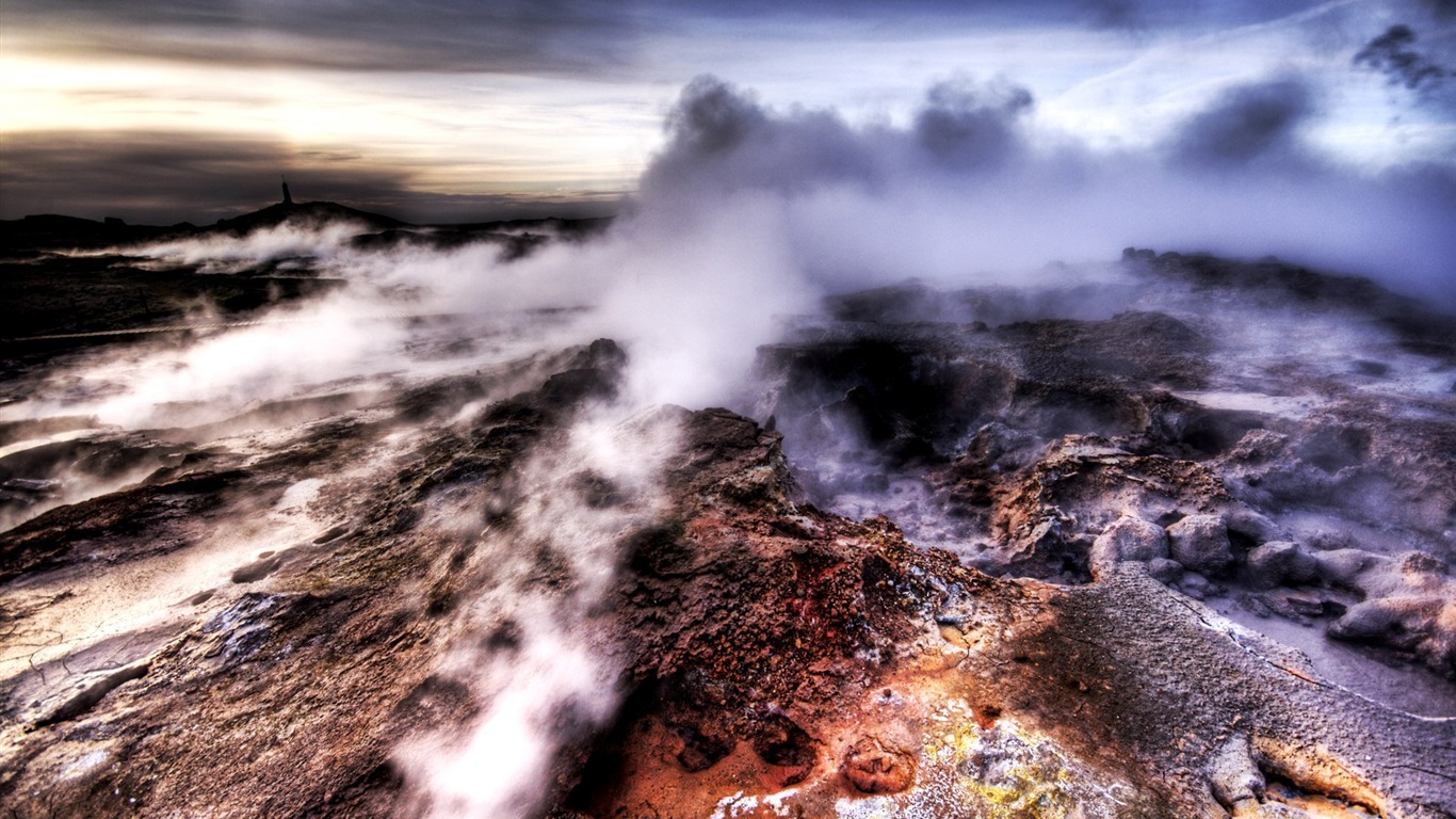 Isländischer Landschaften HD Wallpaper (1) #1 - 1366x768