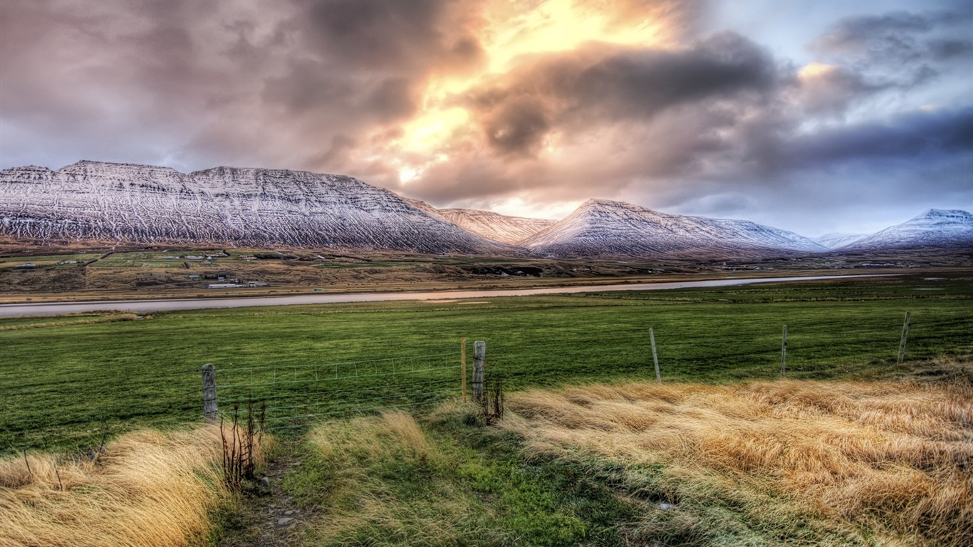 Islandaise paysages HD Wallpaper (1) #7 - 1366x768