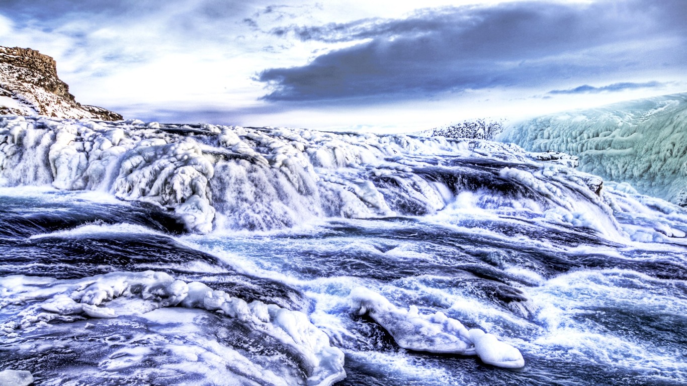 아이슬란드어 풍경의 HD 월페이퍼 (1) #8 - 1366x768