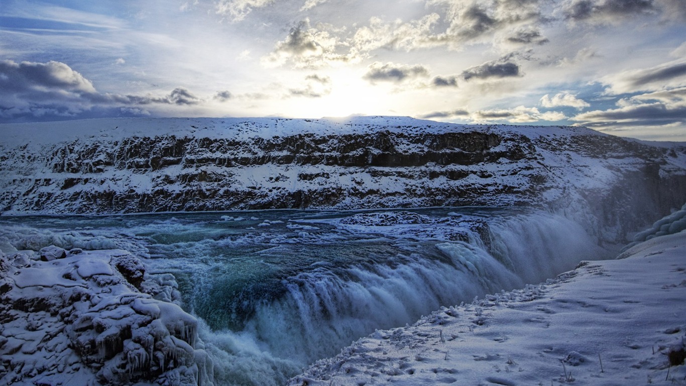 Isländischer Landschaften HD Wallpaper (1) #9 - 1366x768