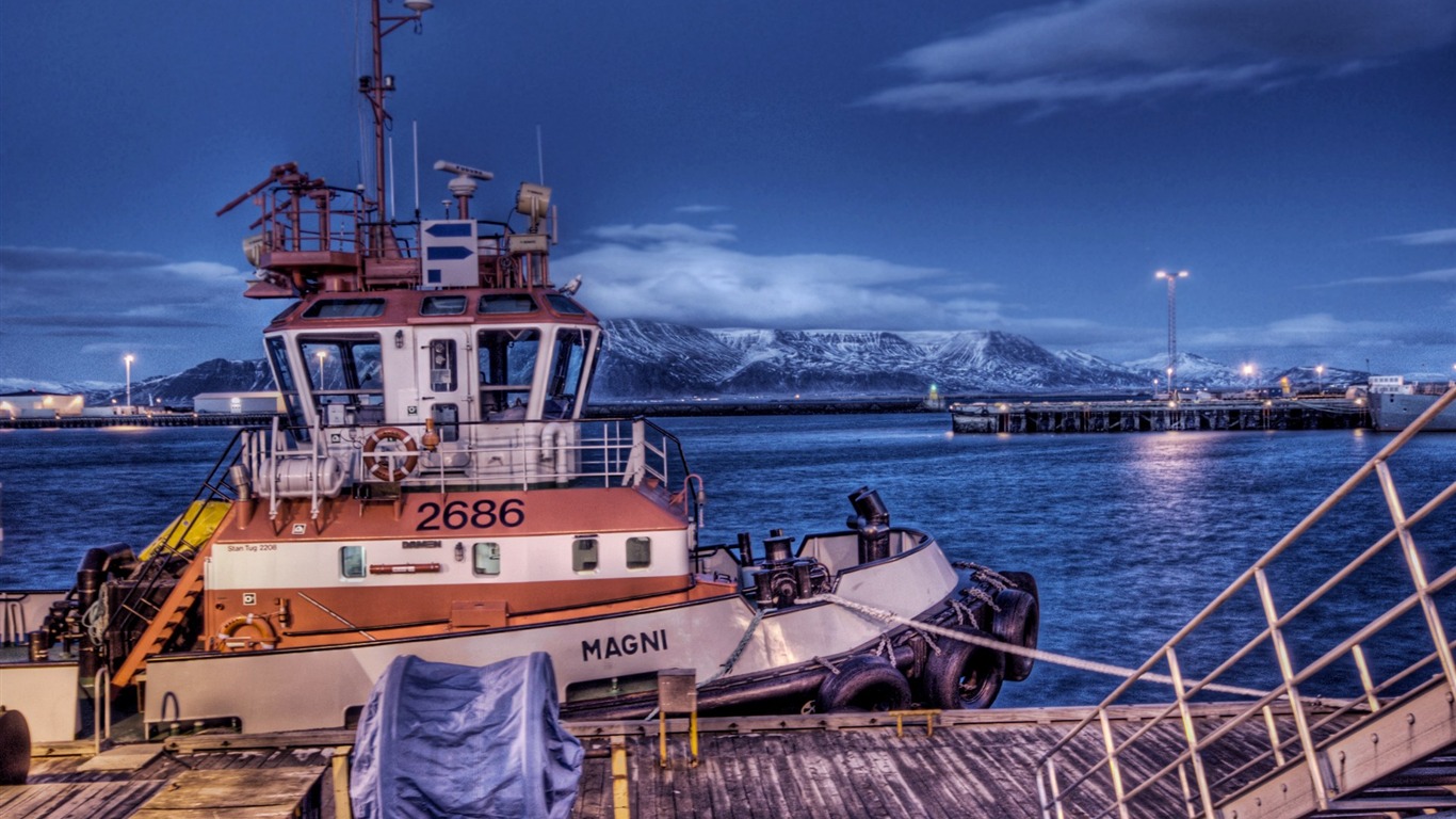 아이슬란드어 풍경의 HD 월페이퍼 (1) #11 - 1366x768