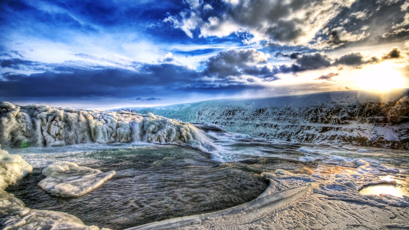 Islandaise paysages HD Wallpaper (1) #19 - 1366x768