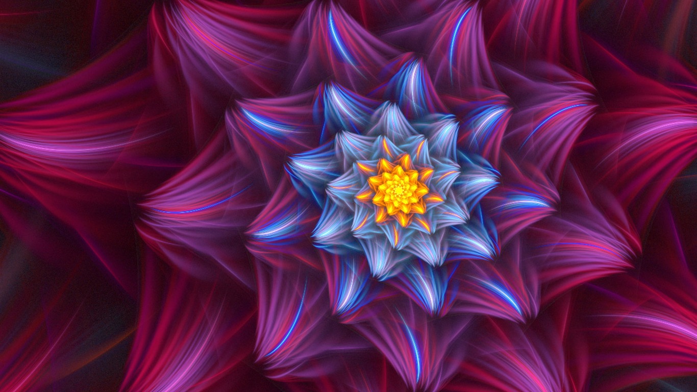 Dream květinovým vzorem tapety (4) #1 - 1366x768
