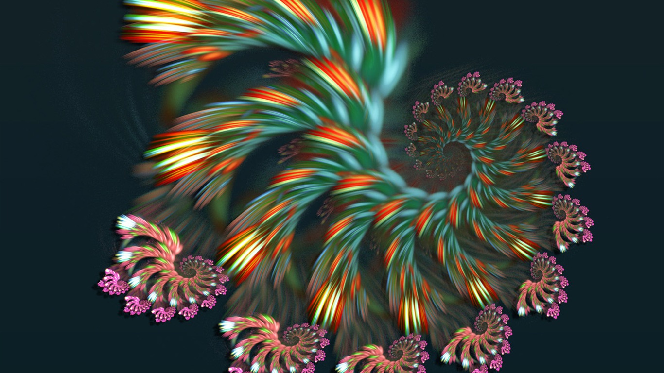 Dream květinovým vzorem tapety (4) #4 - 1366x768