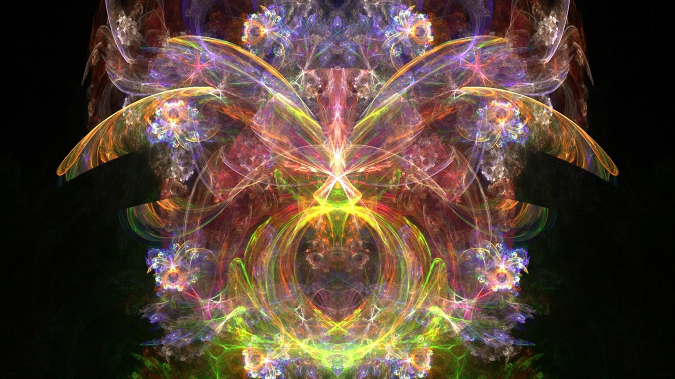 夢幻花朵設計壁紙(四) #7 - 1366x768