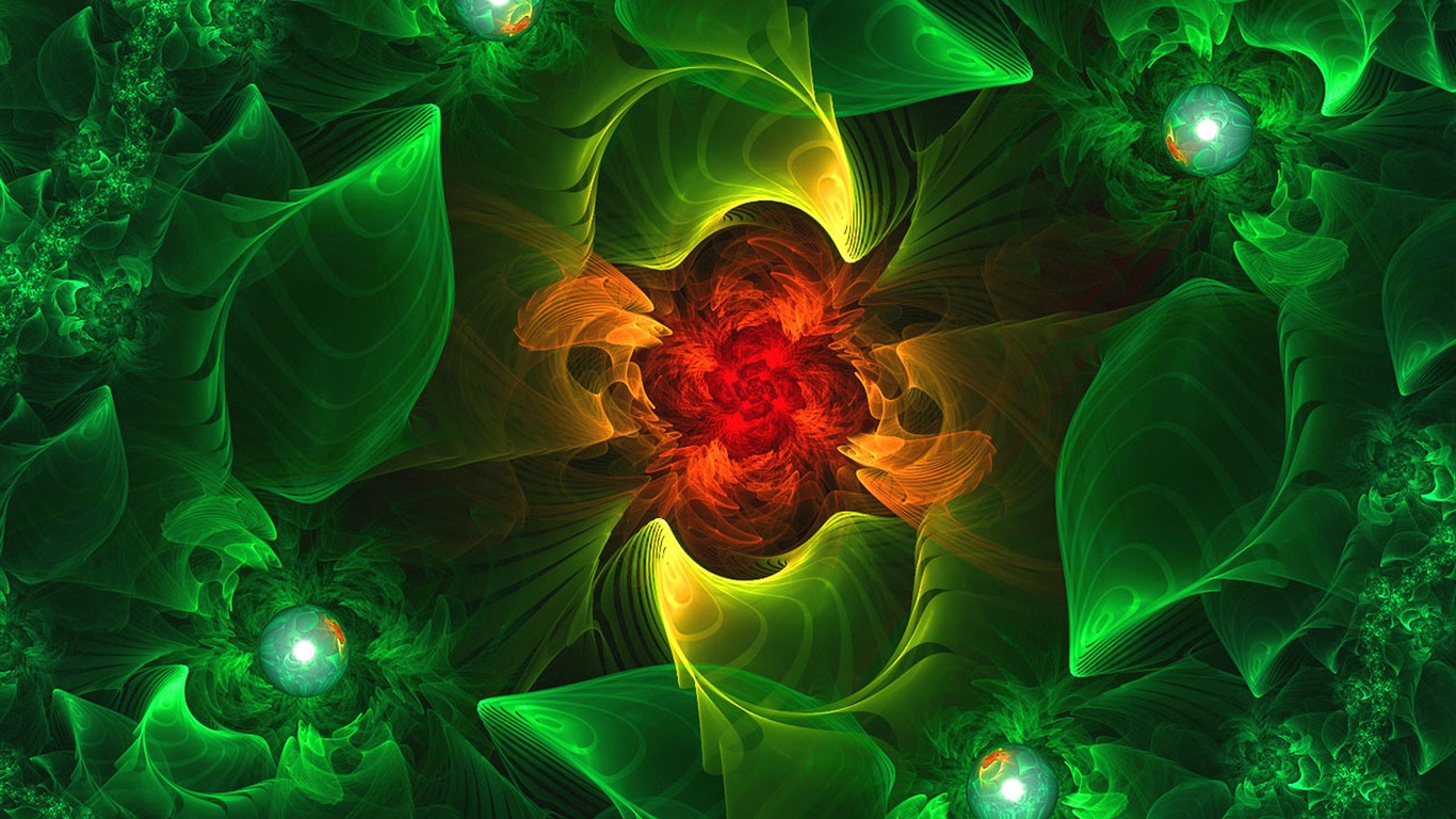 Dream květinovým vzorem tapety (4) #11 - 1366x768